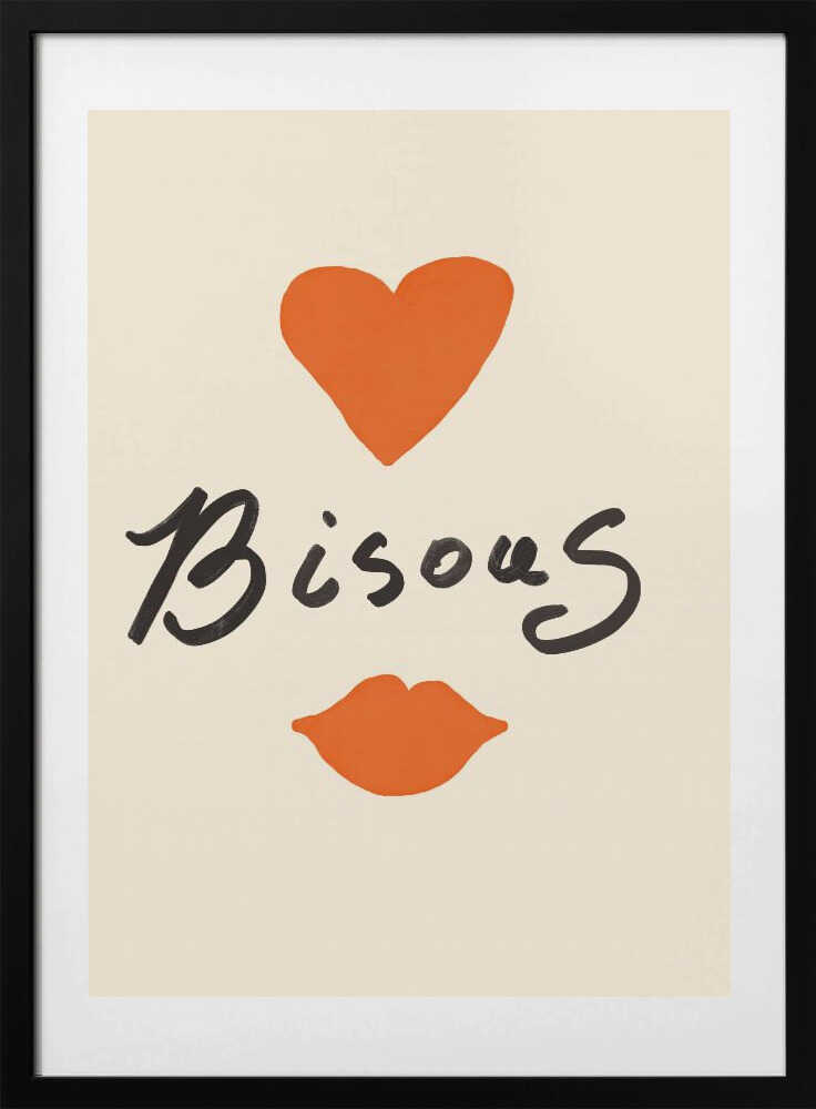 Heartfelt Bisous - Art Print by Anna Mielniczuk