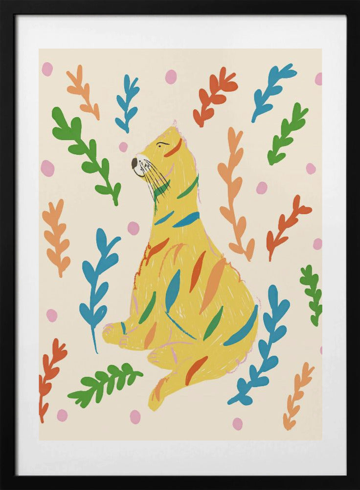Colorful Bear Dance - Art Print by Anna Mielniczuk