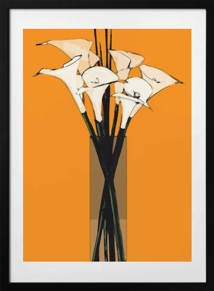 Lilies In A Vase - Art Print by Duane A. Brown