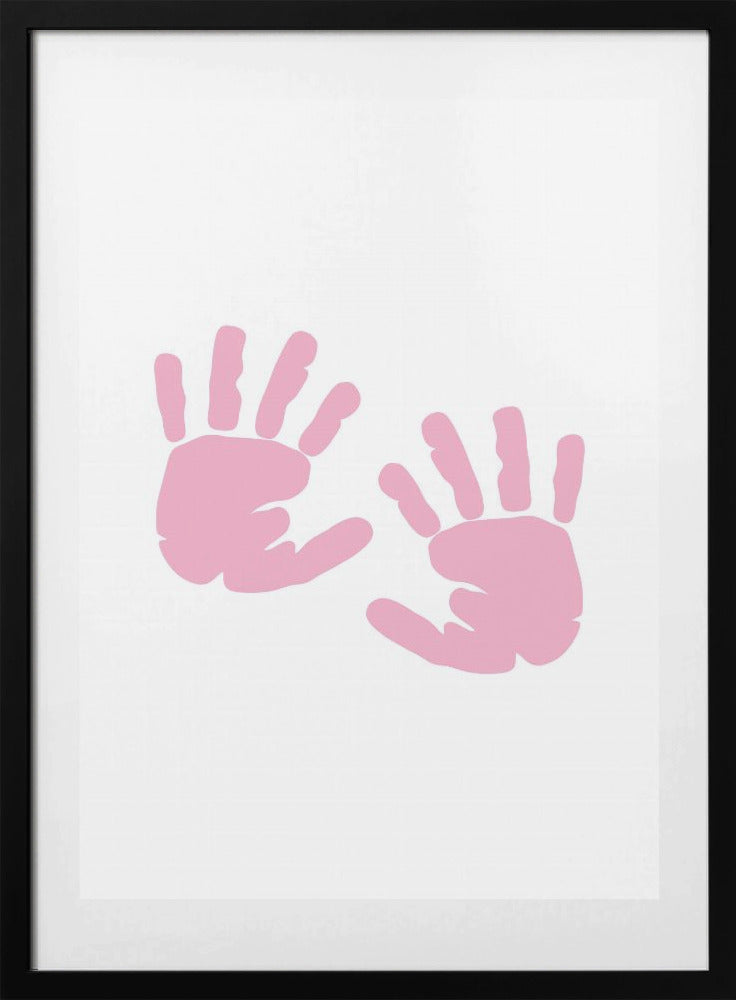 Pink Handprints - Art Print by Saskia Michele