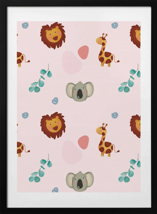 Safari Friends Parade - Art Print by Saskia Michele