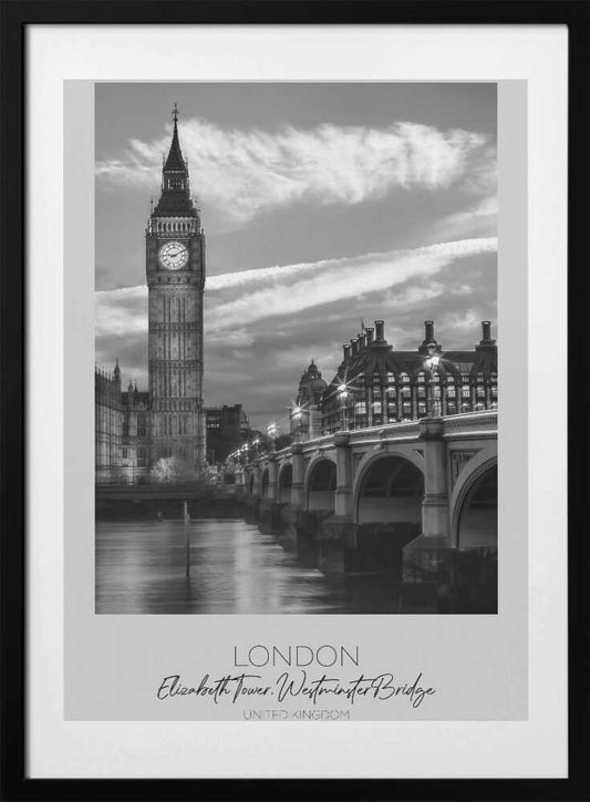 Timeless London Views - Art Print by Melanie Viola Travel Poster
