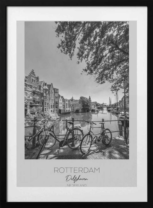 Rotterdam's Historic Delfshaven - Art Print by Melanie Viola Travel Poster