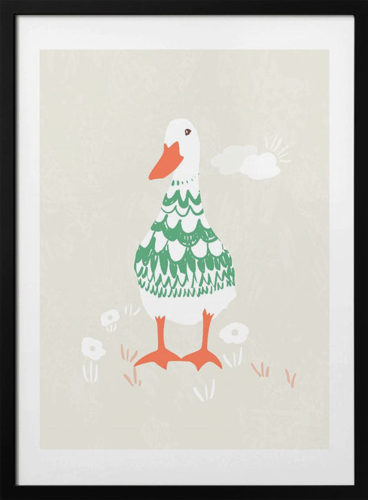 Gosling In A Sweater - Art Print by Annick