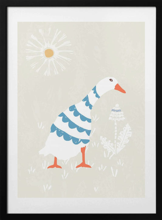 Goslings In The Sunshine - Art Print by Annick