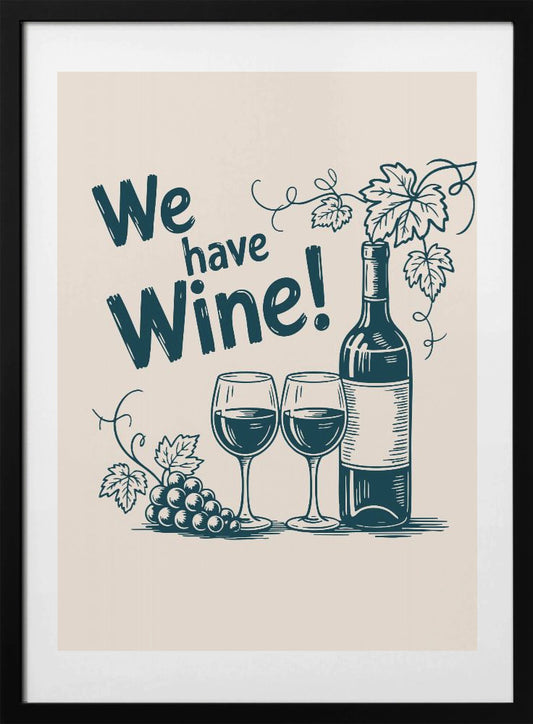 Cheers to Vino - Art Print by Andreas Magnusson