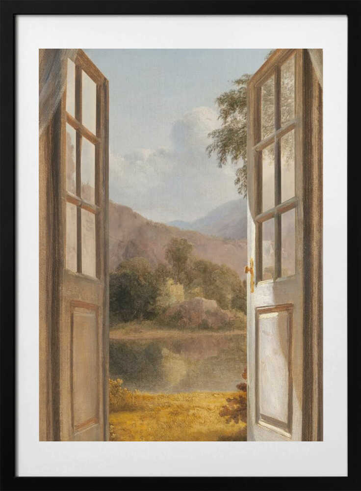 The Mountain View - Art Print by Marja van den Hurk