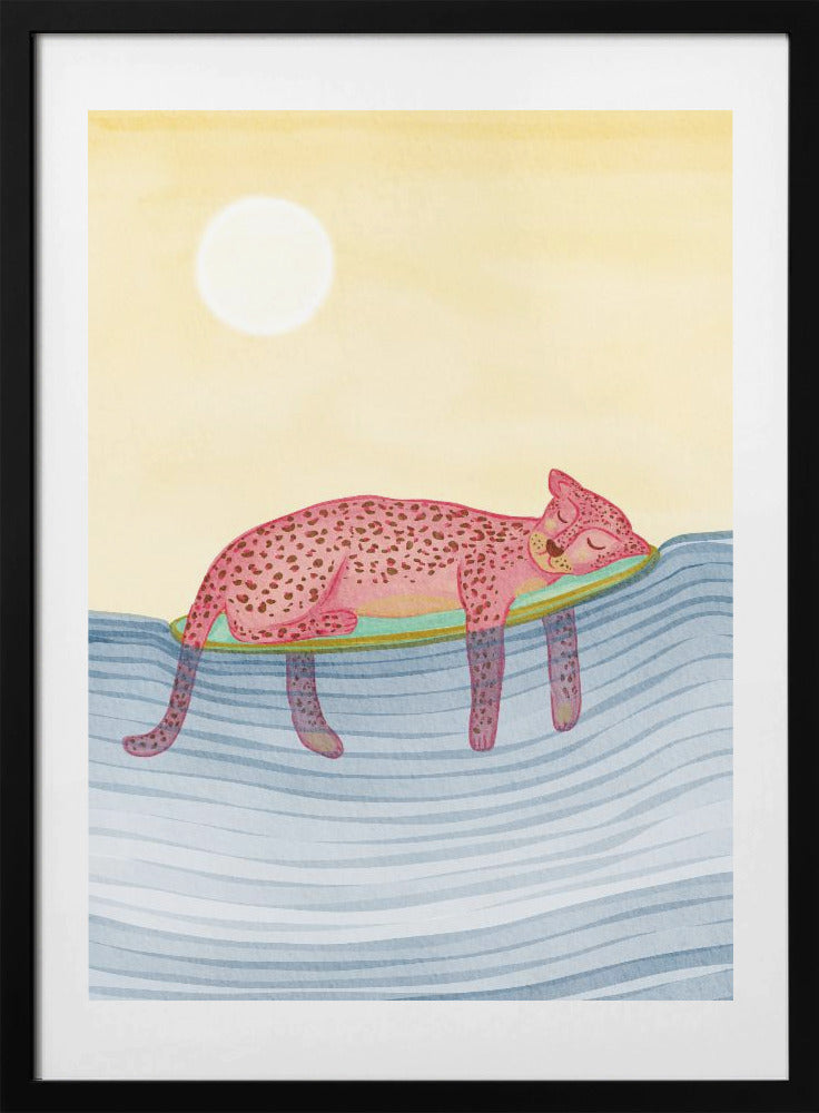 Leopard  Surfer - Art Print by Nikita Jariwala