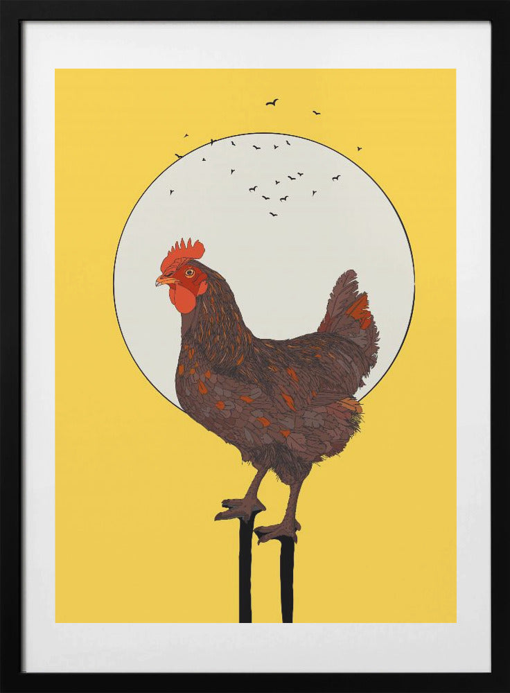Rooster Sunrise - Art Print by Nicholas