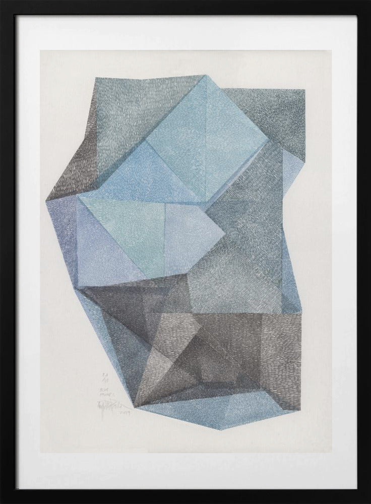 Blue Stone I. - Art Print by Paulina Vårregn