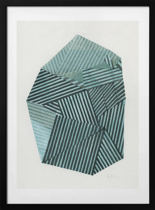 Striped Stone II. - Art Print by Paulina Vårregn