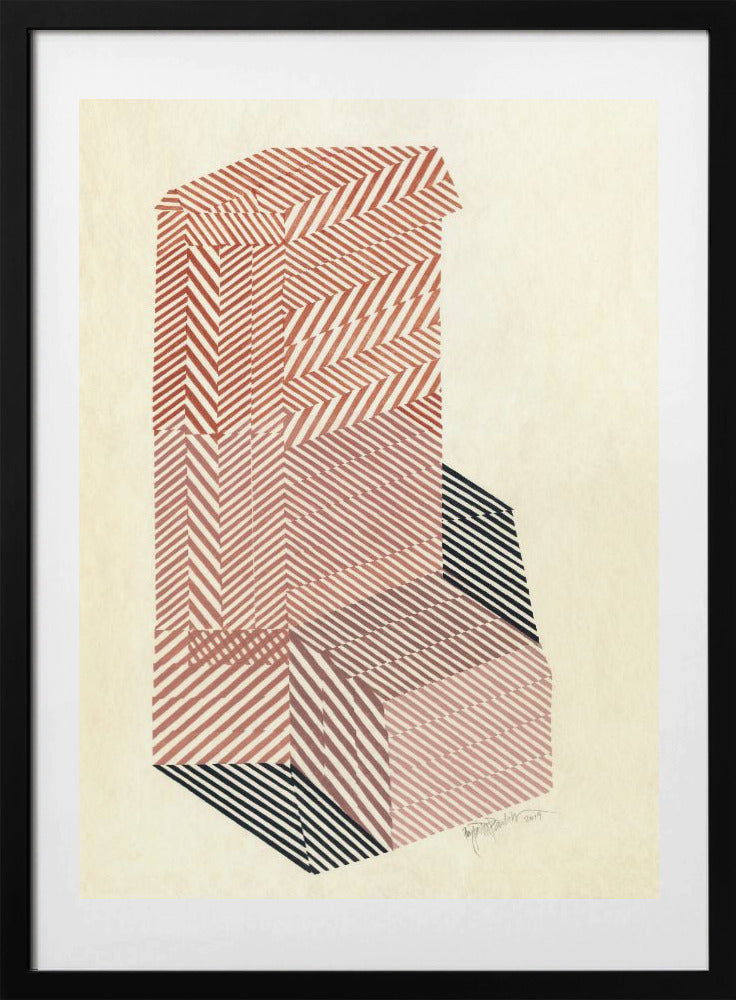 Polygonal shape I. - Art Print by Paulina Vårregn