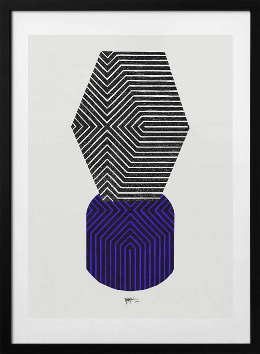 Stacked Geometric Patterns - Art Print by Paulina Vårregn