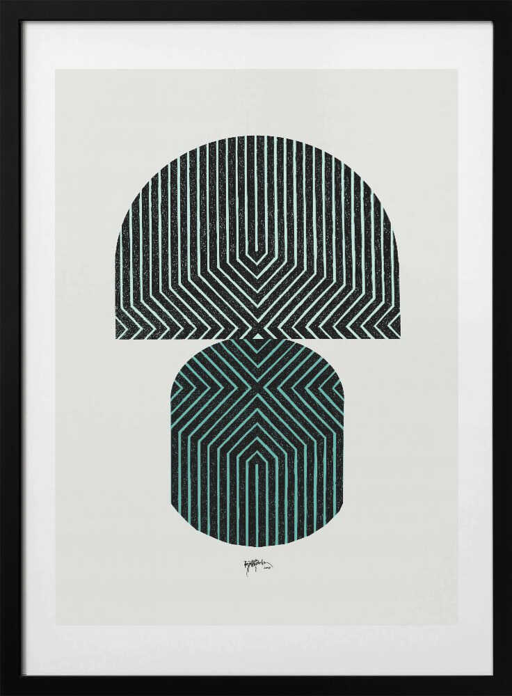 Stacked Geometric Patterns - Art Print by Paulina Vårregn