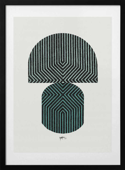 Stacked Geometric Patterns - Art Print by Paulina Vårregn