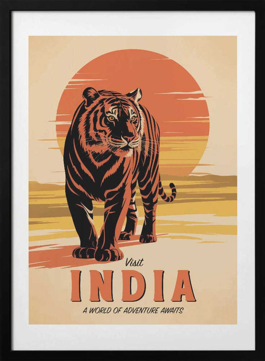 Visit India - Art Print by Andreas Magnusson Travel Poster