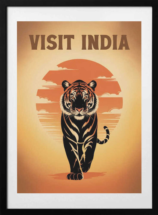 Visit India 2 - Art Print by Andreas Magnusson Travel Poster