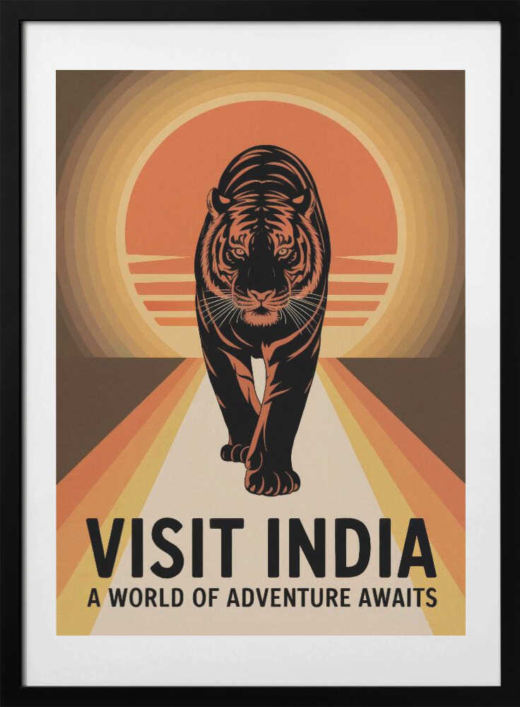 Visit India 3 - Art Print by Andreas Magnusson Travel Poster