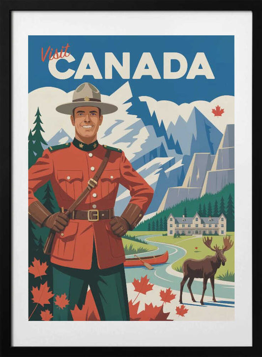 Visit Canada - Art Print by Andreas Magnusson Travel Poster