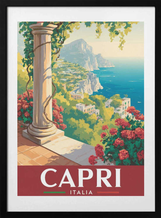 Capri - Italia - Art Print by Andreas Magnusson Travel Poster