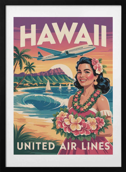 Hawaii - Art Print by Andreas Magnusson Travel Poster