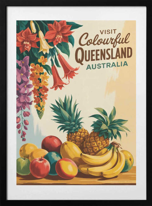 Queensland - Art Print by Andreas Magnusson Travel Poster