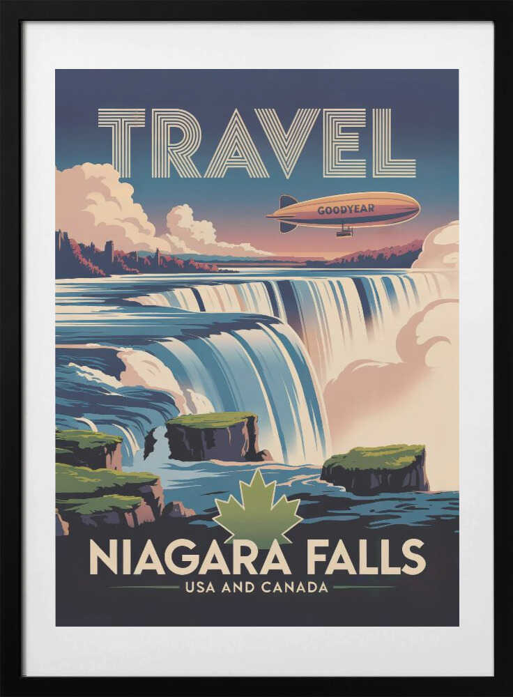 Niagara Falls - Art Print by Andreas Magnusson Travel Poster