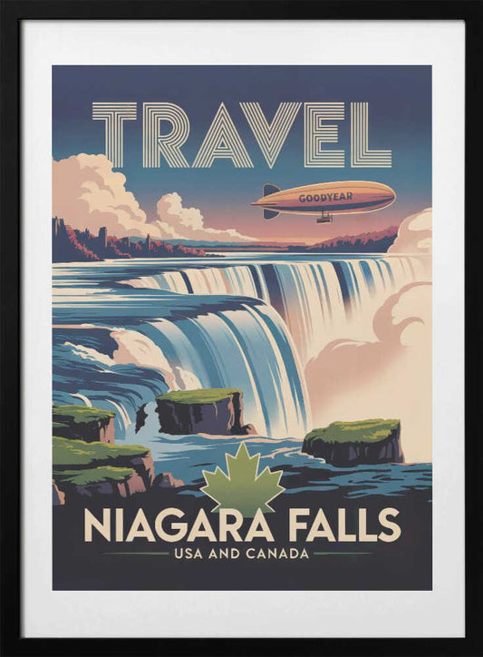 Niagara Falls - Art Print by Andreas Magnusson Travel Poster