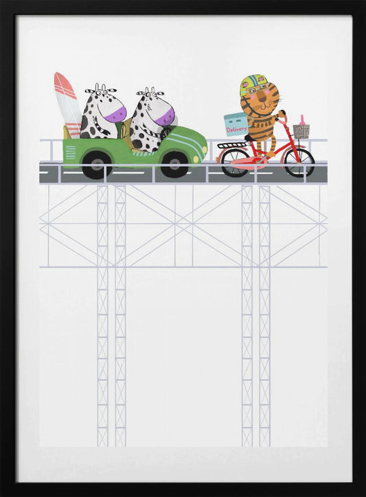 Highway Hijinks - Art Print by Carla Daly
