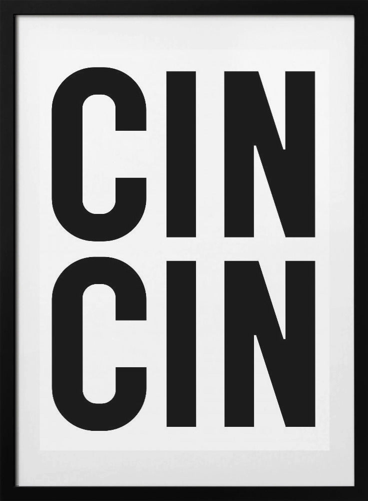Cin Cin - black - Art Print by Ohkimiko