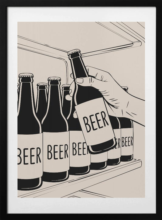 Beer Shelf - Art Print by Andreas Magnusson
