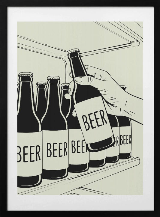Beer Shelf - Art Print by Andreas Magnusson