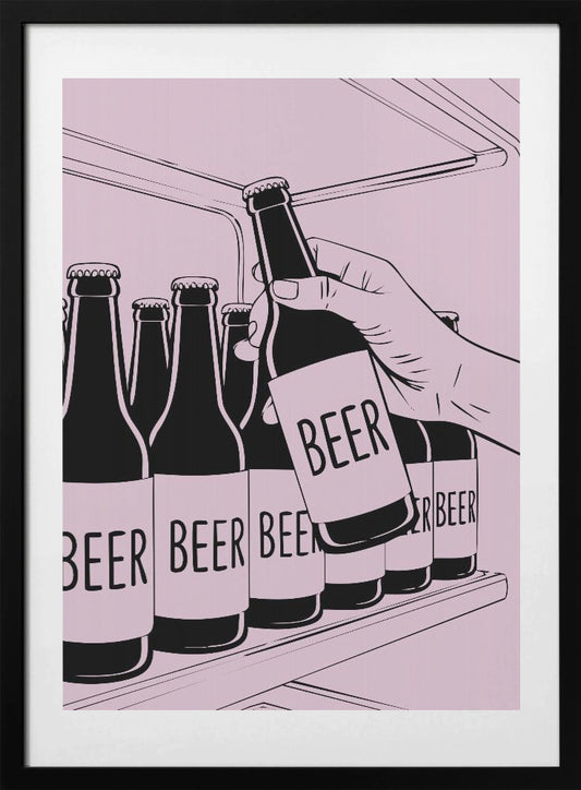 Beer Shelf - Art Print by Andreas Magnusson