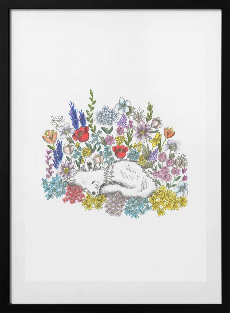 Floral Slumber - Art Print by Cecilia Battaini