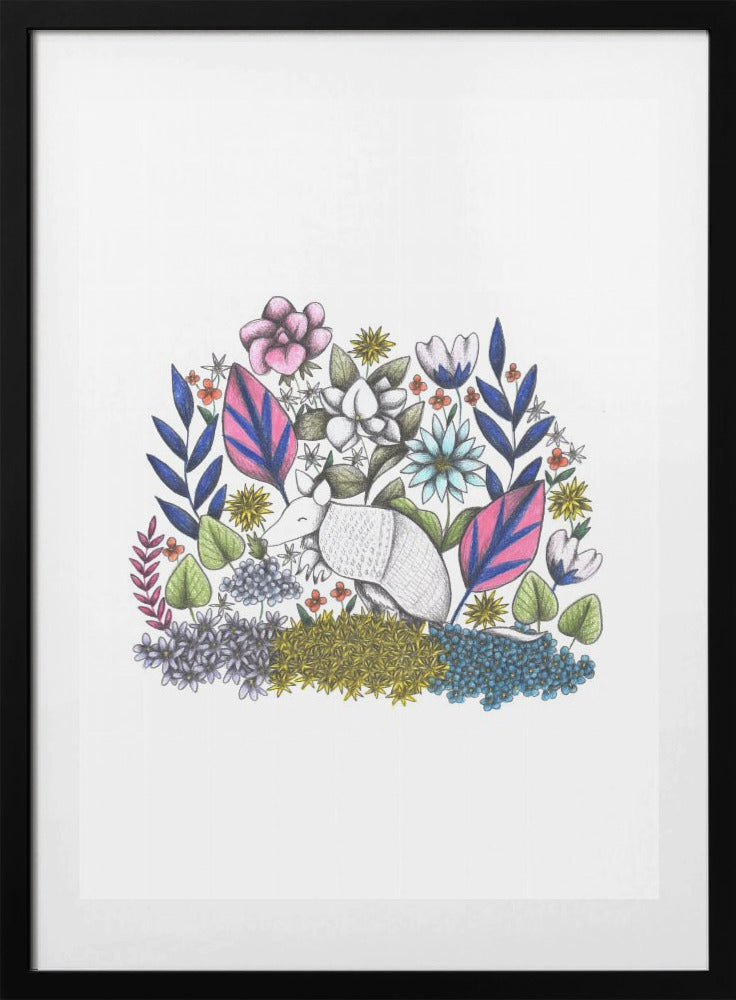 Armadillo's Garden - Art Print by Cecilia Battaini