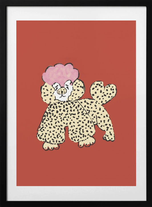 Spotted Poodle Parade - Art Print by Mela Patterns