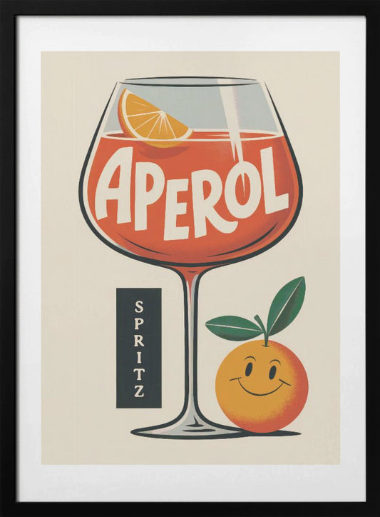Aperol Spritz Retro - Art Print by Andreas Magnusson