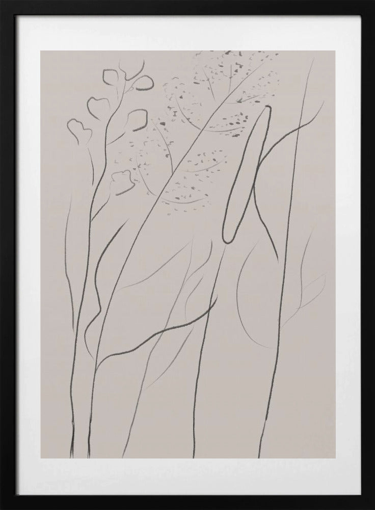 Modern Line art plant - Art Print by THE MIUUS STUDIO