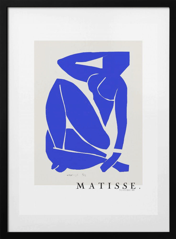 Nudo Blu III 1952 Boarder - Art Print by Henri Matisse