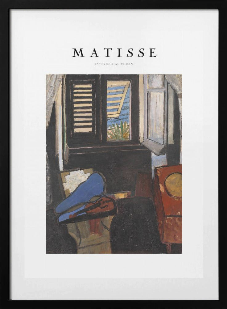 Intérieur Au Violon - Art Print by Henri Matisse