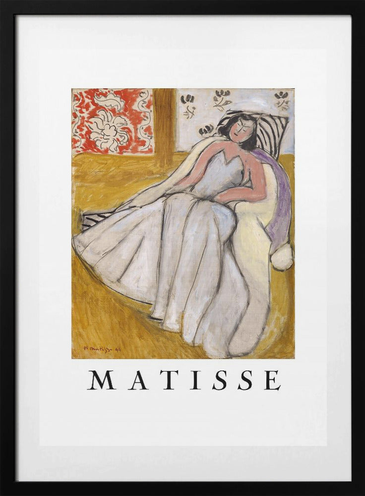 Jeune Femme à La Pelisse Blanche - Art Print by Henri Matisse