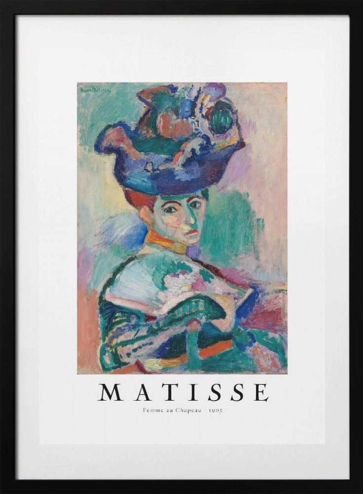 Woman With Hat 1905 - Art Print by Henri Matisse