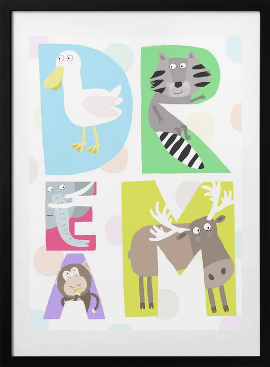 Animal Alphabet Fun - Art Print by Carla Daly