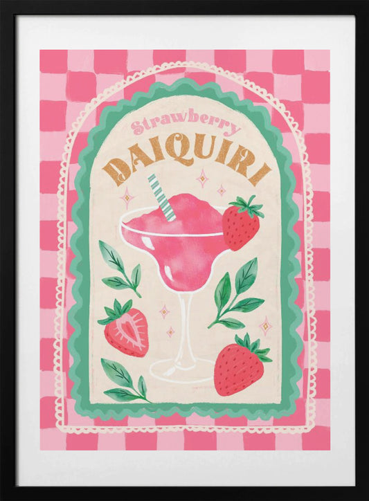 Strawberry Daiquiri - Art Print by Katarzyna Gąsiorowska