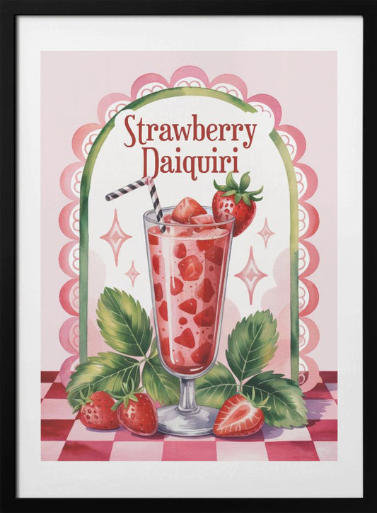 Strawberry Daiquiri - Art Print by Andreas Magnusson
