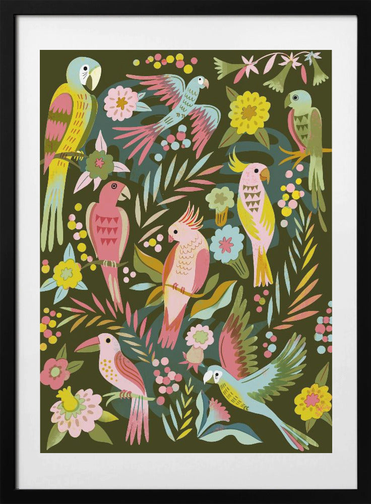 Tropical Harmony - Art Print by uta krogmann