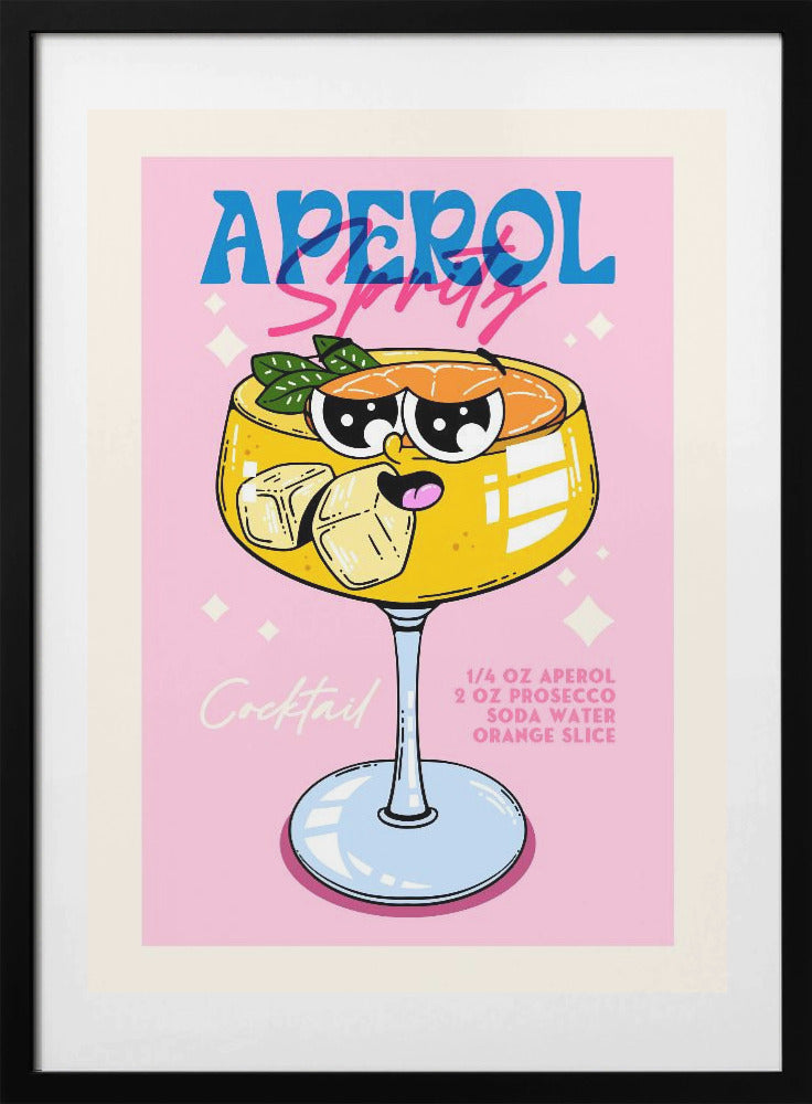 Cocktail Character Design - Art Print by Alina Shulhouskaya