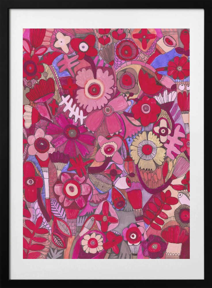 Hot Pink Delight - Art Print by Sharon Nullmeyer