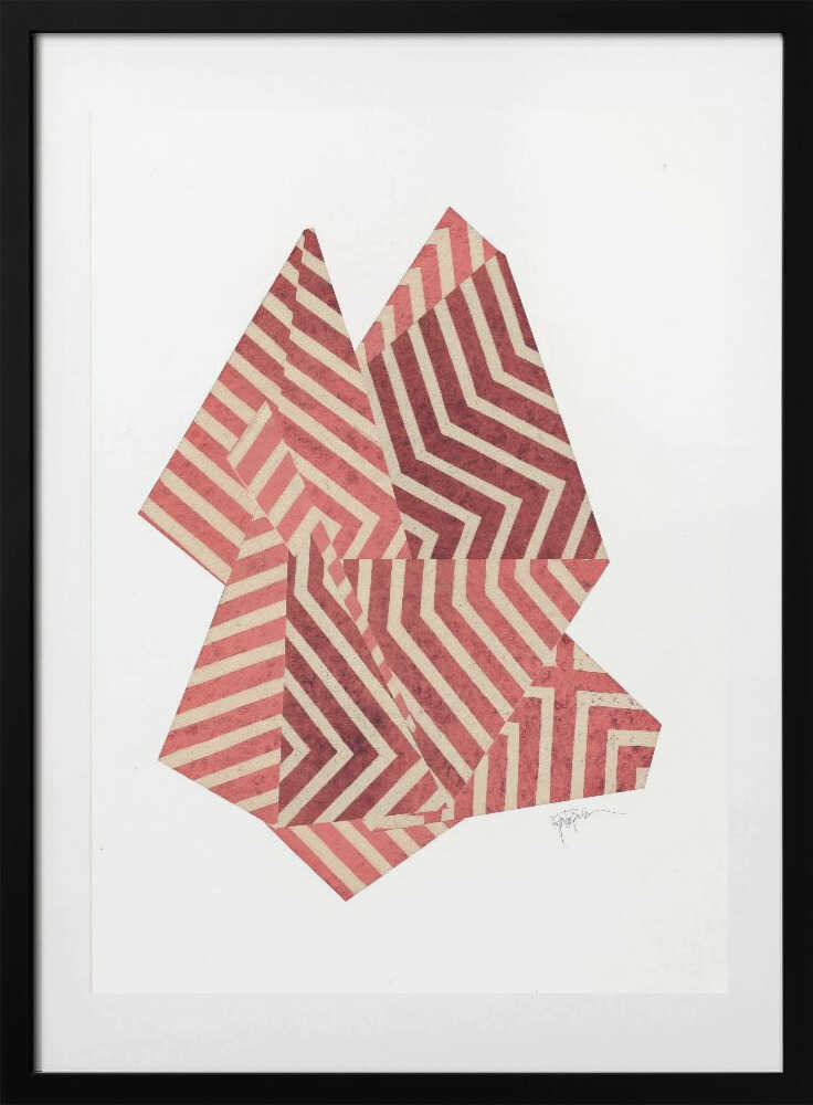 Dynamic Chevron Shapes - Art Print by Paulina Vårregn