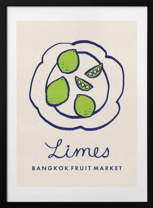 Limes Bangkok Food Market Thailand - Art Print by Dirkie Nell